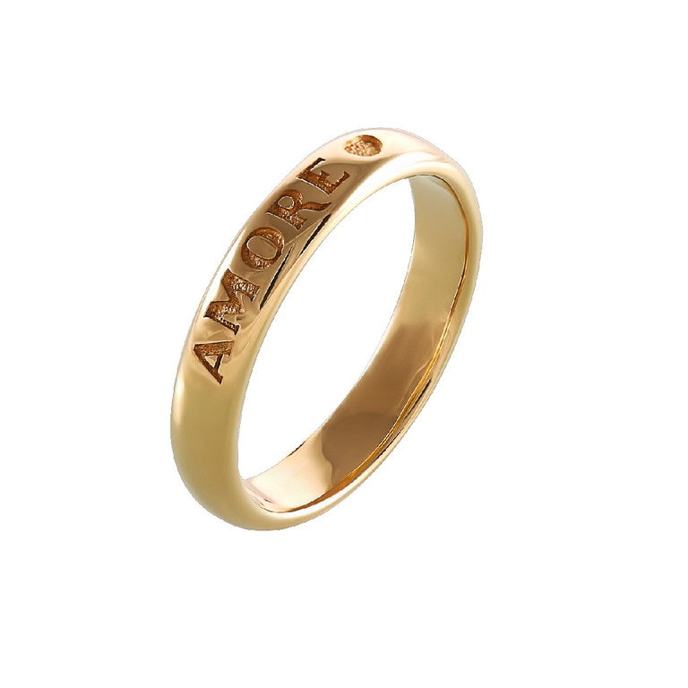 Fede love ring in yellow gold Pasquale Bruni 13445gx