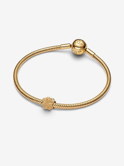 Mini Charm Quadrifoglio effetto diamantato
Placcatura in Oro 14k Pandora 764047C00