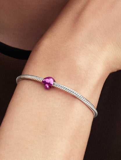 Mini Charm Fungo effetto metallico rosa Pandora 794906C01