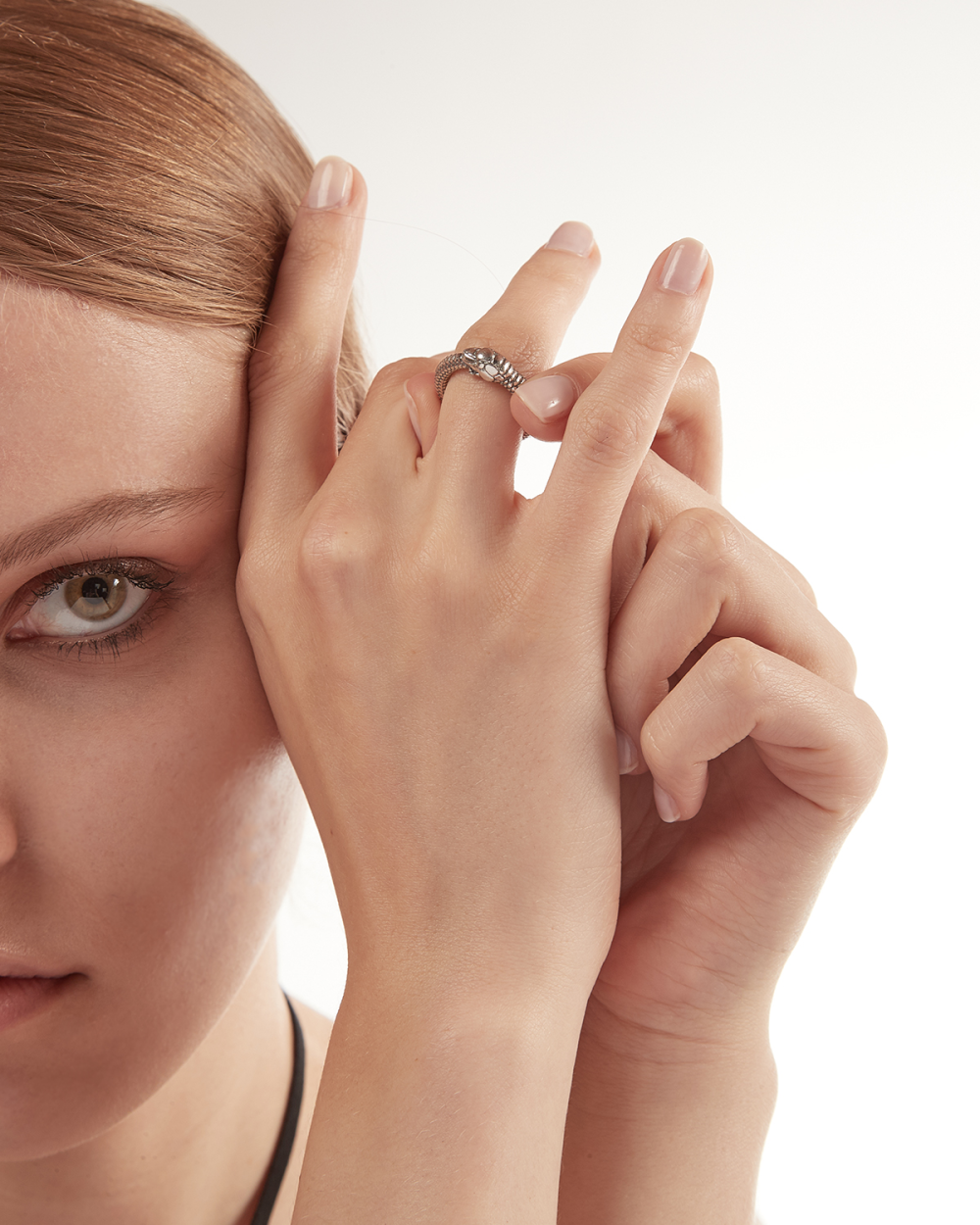 Anello Serpente Uroboro Argento NOVE25 N25ANEBL277