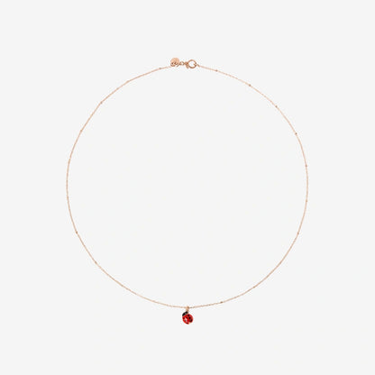 Collana Mini Coccinella Oro Rosa & Smalto Dodo DCB9001_LADYX_ERO9R