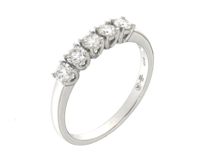 Anello Riviera con Diamante in Oro Bianco Mirco Visconti GM105/EC15