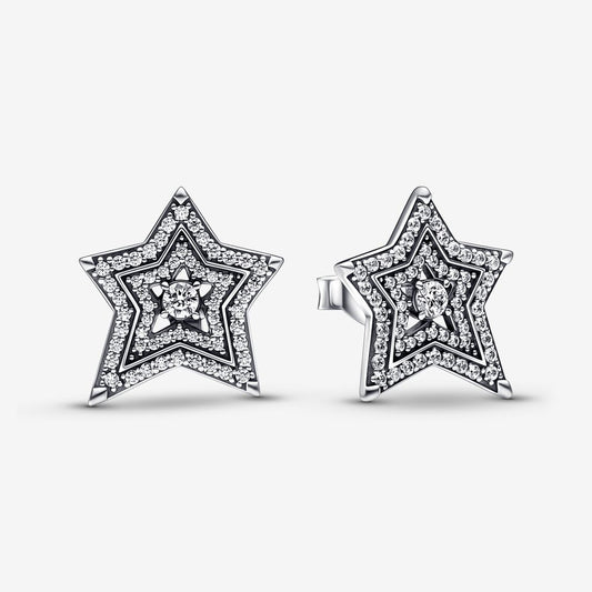 Pandora Asymmetric Stars Earrings 292415C01