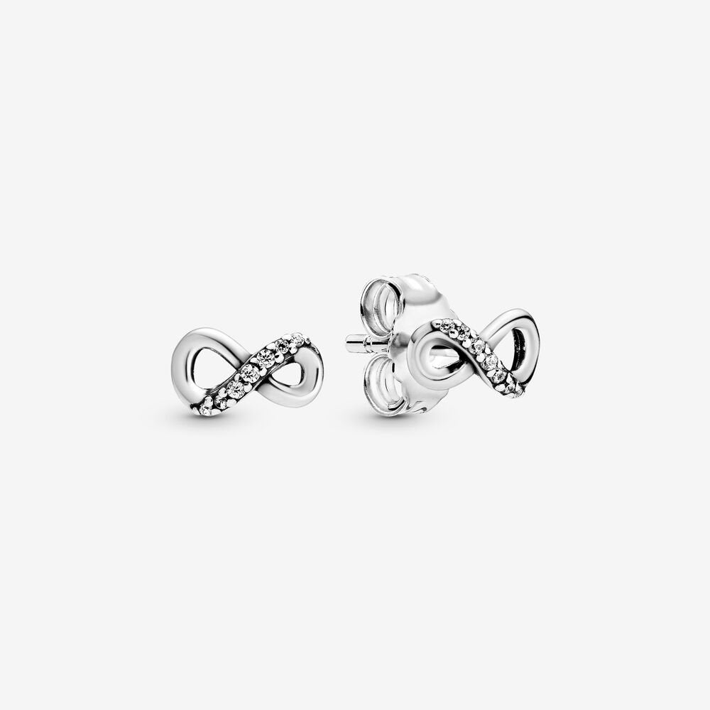 Sparkling Infinity stud earrings 298820C01