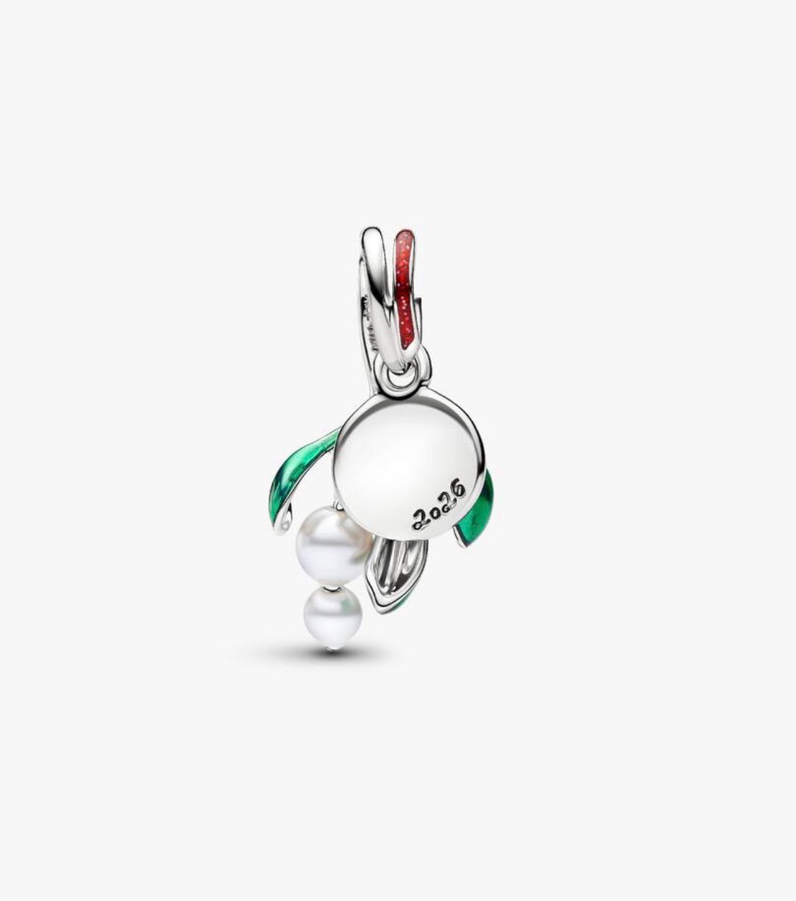 Charm Pendente Vischio di Natale Pandora 735066C01