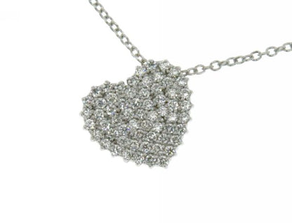 Girocollo Cuore con Diamante in Oro Bianco Mirco Visconti P1237/20