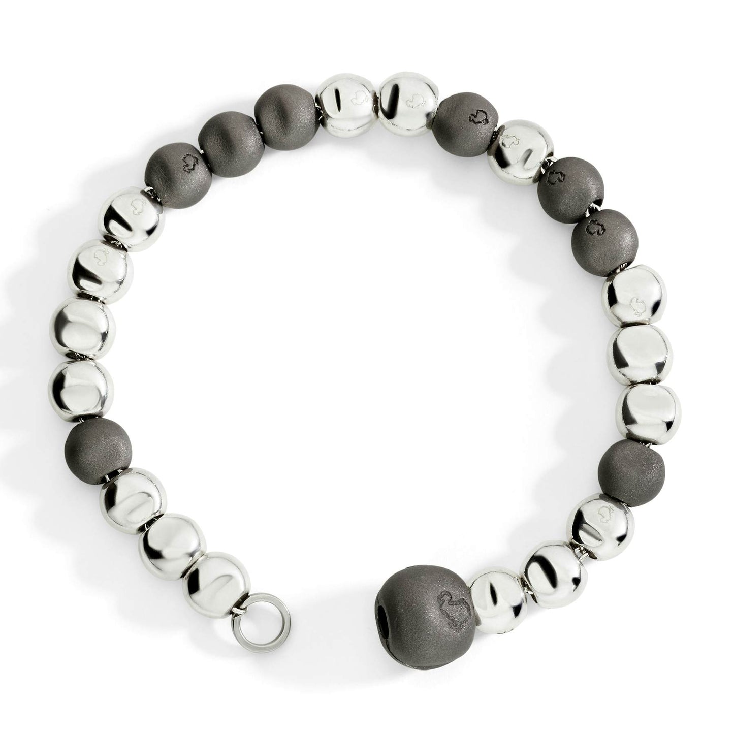 Bracciale Pepita Argento e Titanio Dodo DBC5006-PEPIT-0AGTI