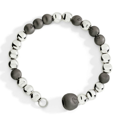 Bracciale Pepita Argento e Titanio Dodo DBC5006-PEPIT-0AGTI