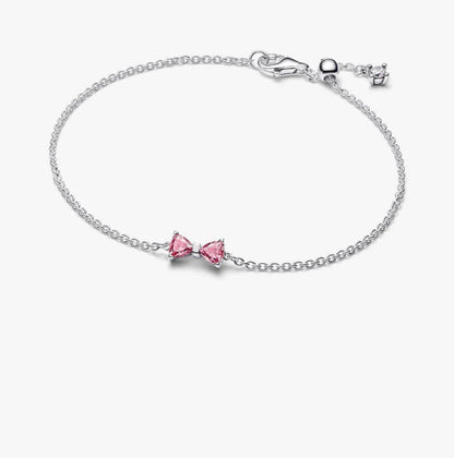 Bracciale Fiocco Luminoso Rosa Pandora 594234C01