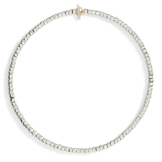 Granelli Necklace Silver 18 kt Yellow Gold Dodo DCB4001_GRANE_000OA