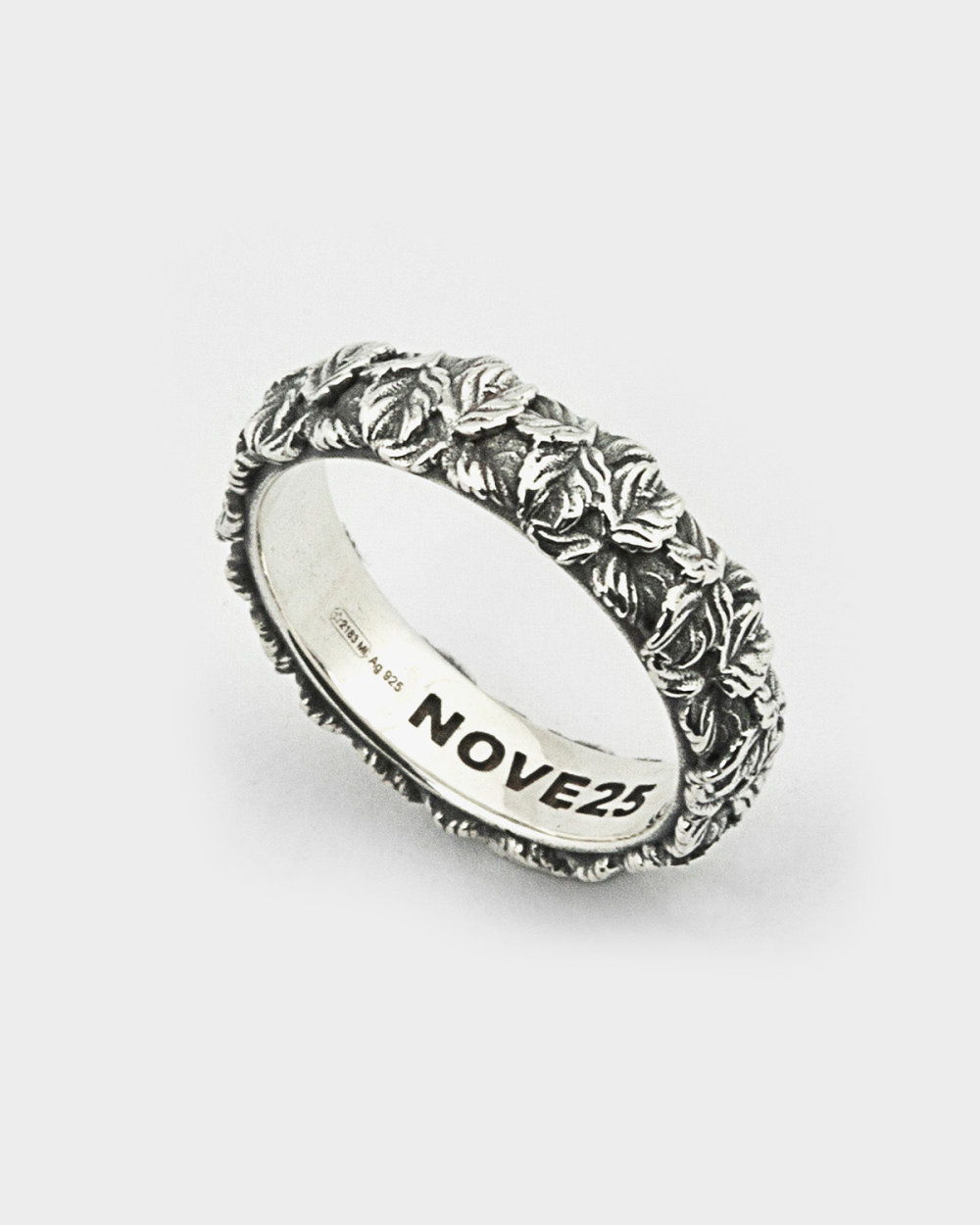 Anello Fede Foglie Argento NOVE25 N25ANE00458