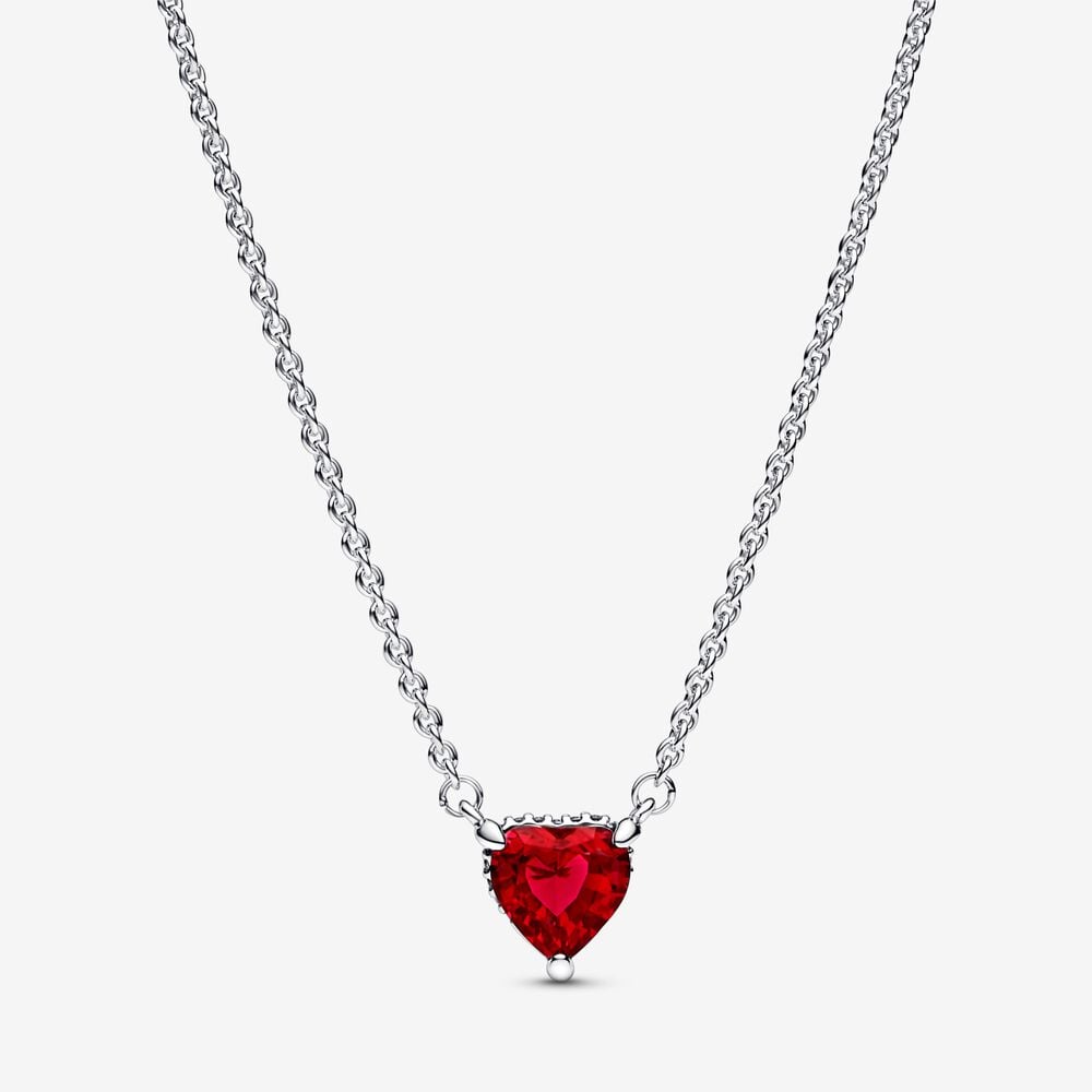 Pandora Red Heart Necklace 392542C01-45