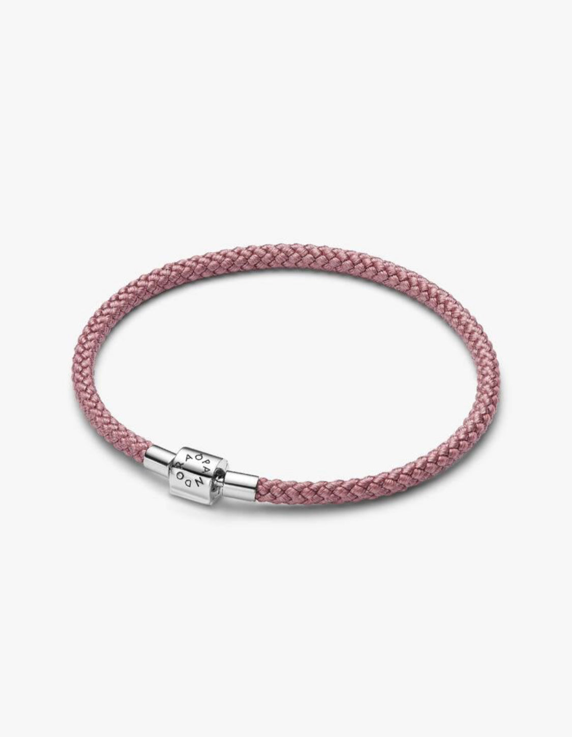 Bracciale in Corda Rosa con Chiusura a Barile Argento Sterling 925 Pandora 594530C01