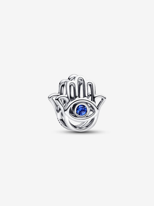 Charm Openwork Mano di Fatima Pietra Blu
Argento Sterling 925 Pandora 794062C01