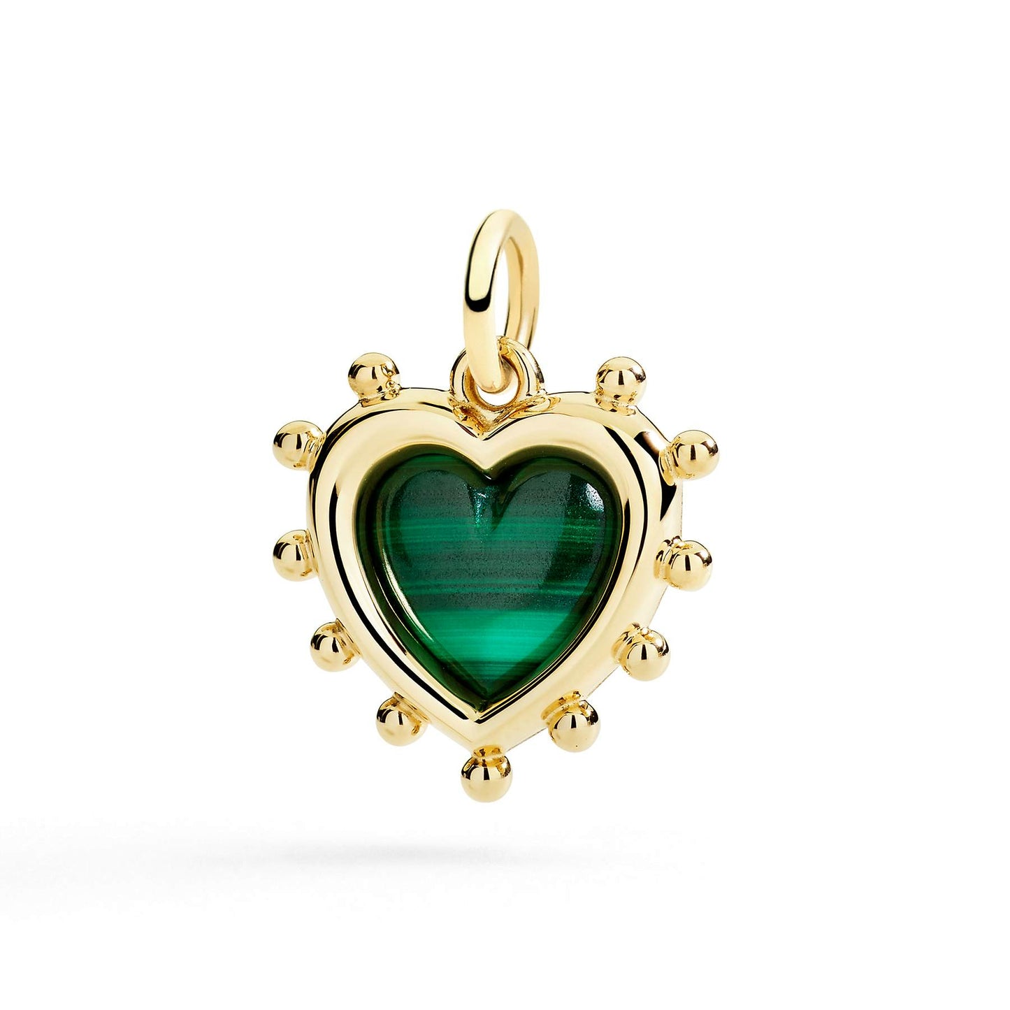 Ciondolo Cuore con Malachite Dodo DMC6015-HEART-MYA9G