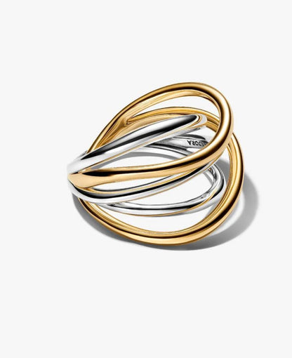 Anello Linee Intrecciate Bicolore
Pandora 164673C00