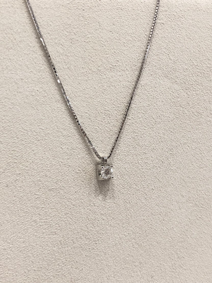 Girocollo Punto Luce con Diamante in Oro Bianco Mirco Visconti HP23/90