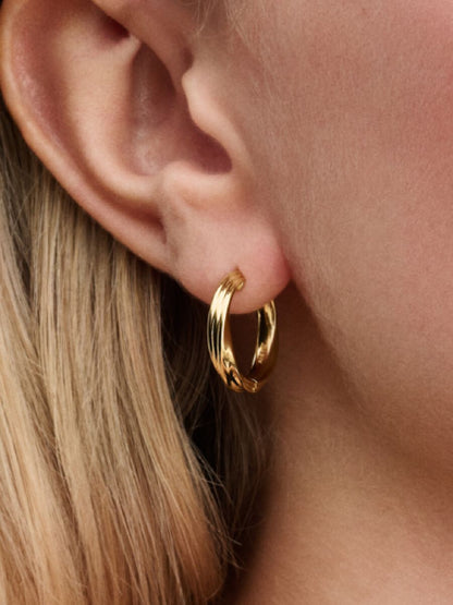 Orecchini Cerchi Linea Avvolgente
Placcatura in Oro 14k Pandora 263878C00