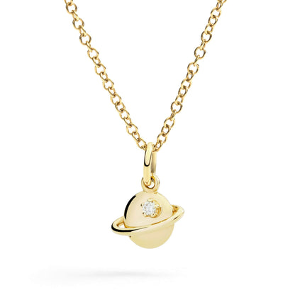 Ciondolo Pianeta Oro Giallo e Diamante Bianco Dodo DMC5019-UNIVE-DB09G