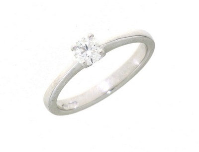 Anello Solitario in Oro Bianco Mirco Visconti U95/60