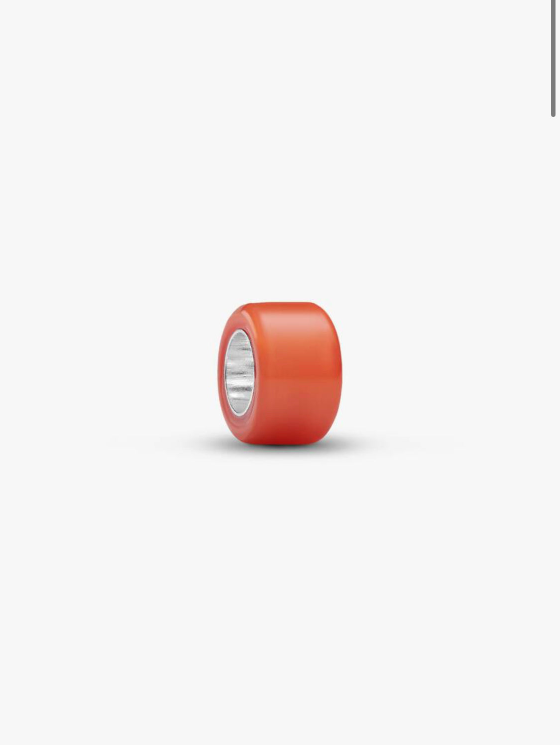 Mini Charm Vetro di Murano Arancione Pandora 794773C04