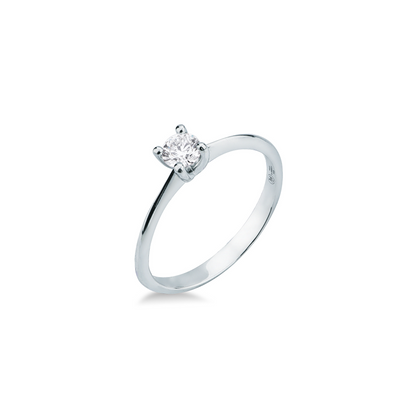 Anello Solitario con Diamante in Oro Bianco Mirco Visconti GM153/50