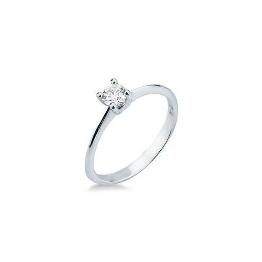 Anello Solitario con Diamante in Oro Bianco Mirco Visconti GM153/50