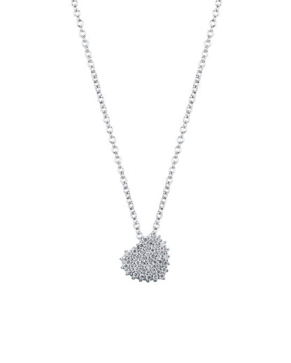 Girocollo Cuore con Diamante in Oro Bianco Mirco Visconti P1237/5