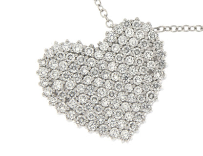 Girocollo Cuore con Diamante in Oro Bianco Mirco Visconti P1237/40
