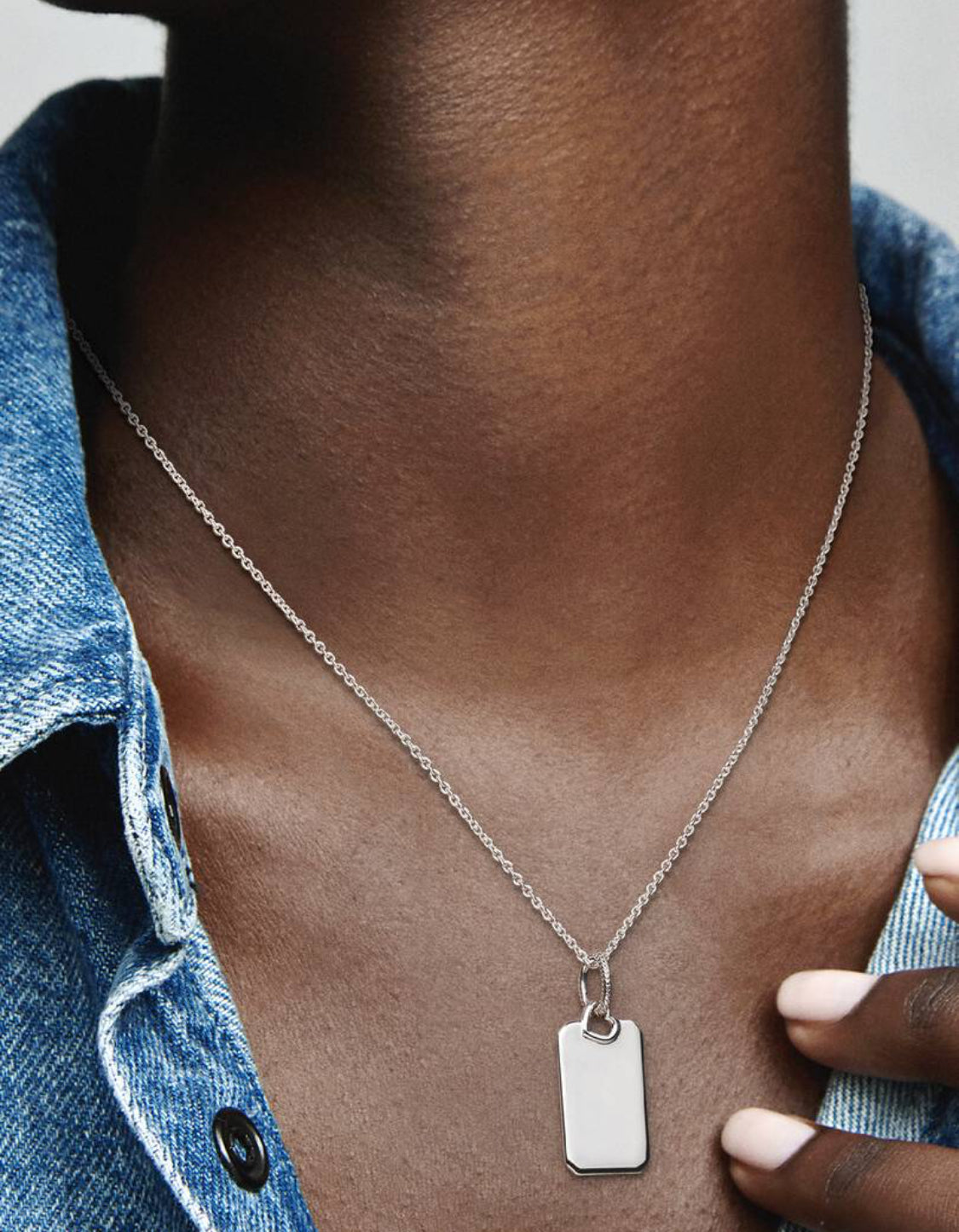 Pendente Medaglia Rettangolare da Incidere Pandora 398611C00