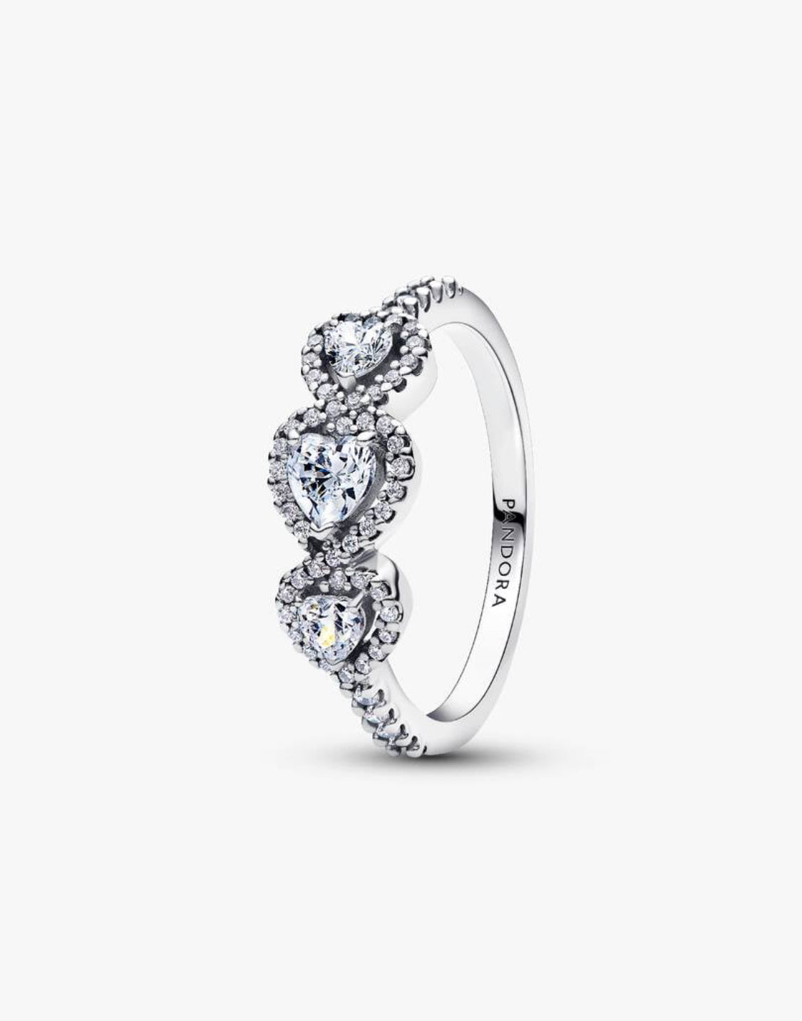 Anello Tre Cuori Argento Sterling925 Pandora 194413C01
