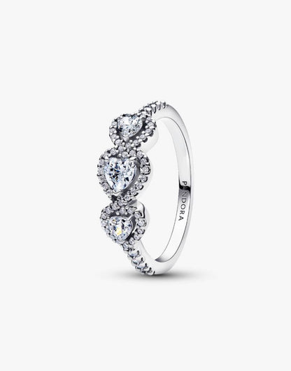 Anello Tre Cuori Argento Sterling925 Pandora 194413C01