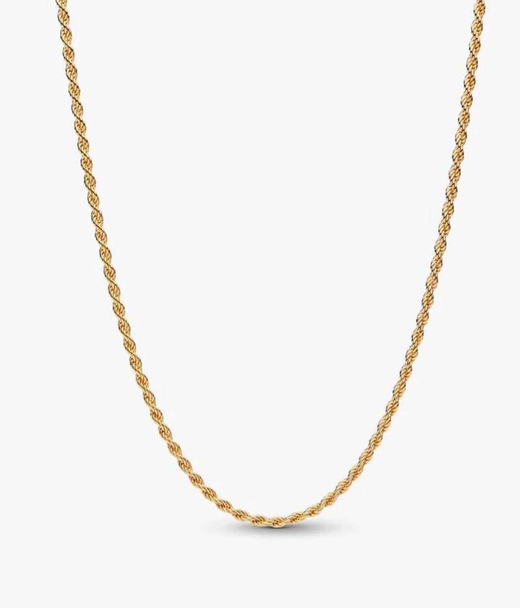 Collana Catenina Corda Intrecciata Color Oro Pandora 364687C00-70