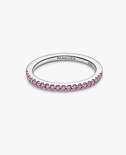 Anello Pavè Fascia Sottile Rosa
Argento Sterling 925 Pandora 192999C02