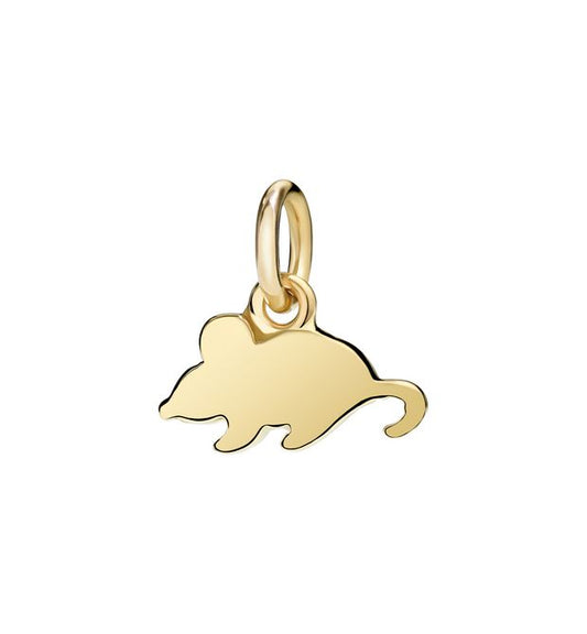 Mouse Pendant 2 Gr 18 Kt Yellow Gold Dodo D9topog