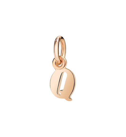 Small Letter Q Pendant Rose Gold Dodo DLET9P/Q