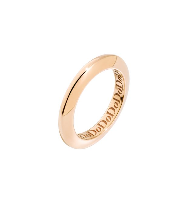 9 Kt Rose Gold Disc Ring Dodo Addo14/9