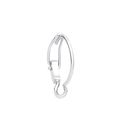 Hoop Essentials Earring in 18 Kt White Gold Dodo DHB4000_HOOPS_000OB