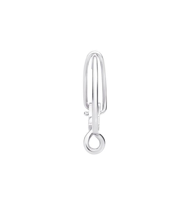 Hoop Essentials Earring in 18 Kt White Gold Dodo DHB4000_HOOPS_000OB