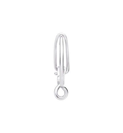 Hoop Essentials Earring in 18 Kt White Gold Dodo DHB4000_HOOPS_000OB