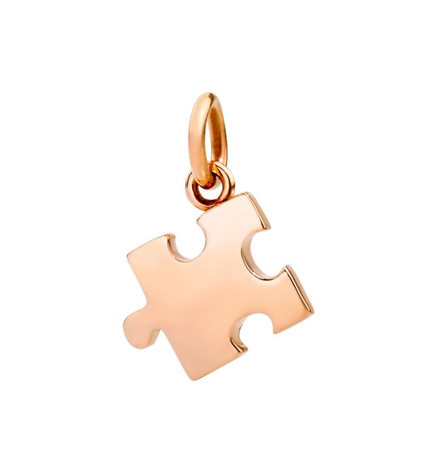 Dodo Rose Gold Puzzle Pendant DMC1003_PZZLS_0009R