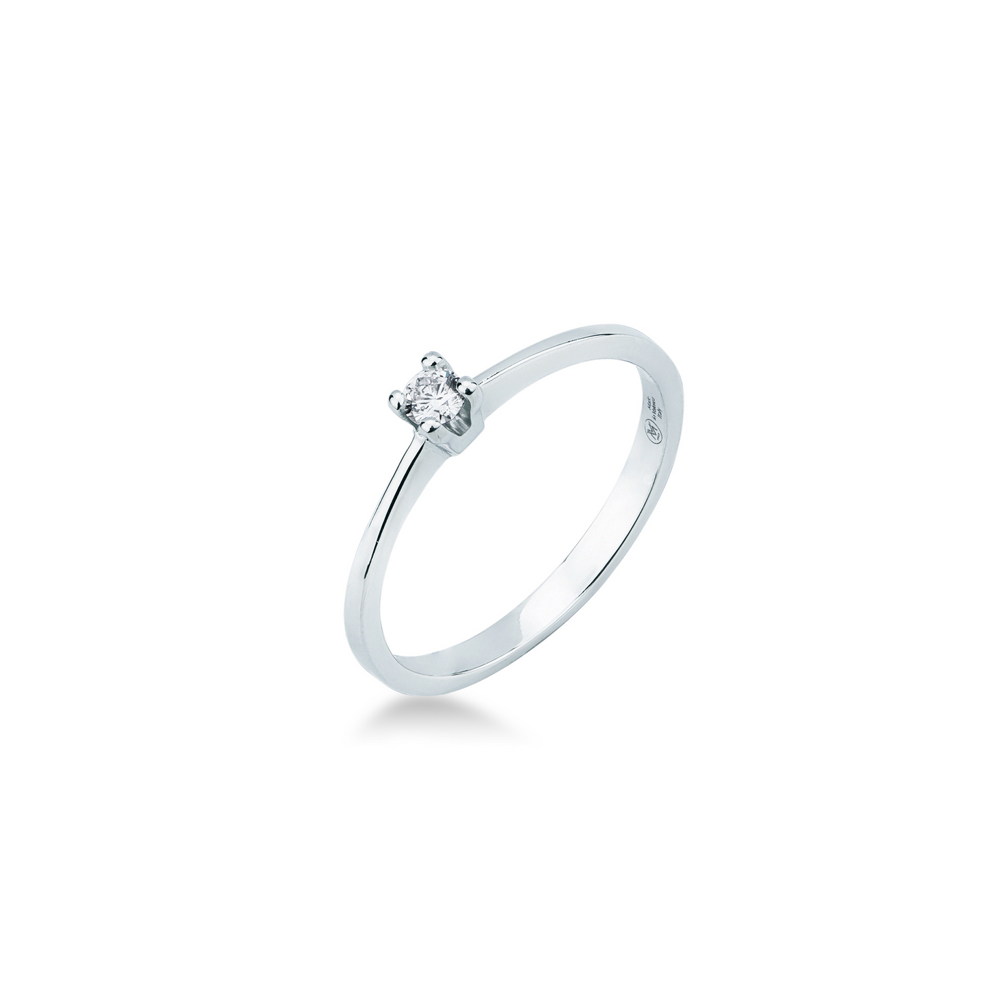 Anello Solitario con Diamanti Oro Bianco Mirco Visconti AL546/20