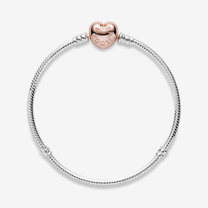 Bracciale Pandora Moments Con Maglia Snake e Chiusura A Cuore Pandora 580719