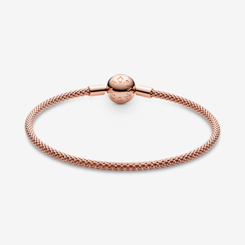 Bracelet With Mesh Rose Mesh Pandora Moments 586543