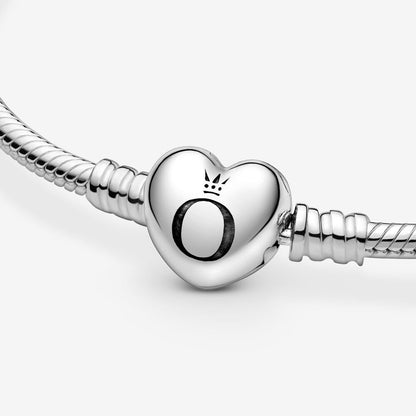 Bracelet With Snake Link and Heart Clasp Pandora 590719