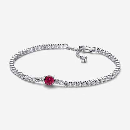 Bracciale Pandora Tennis con Pietra Rossa 592403C01