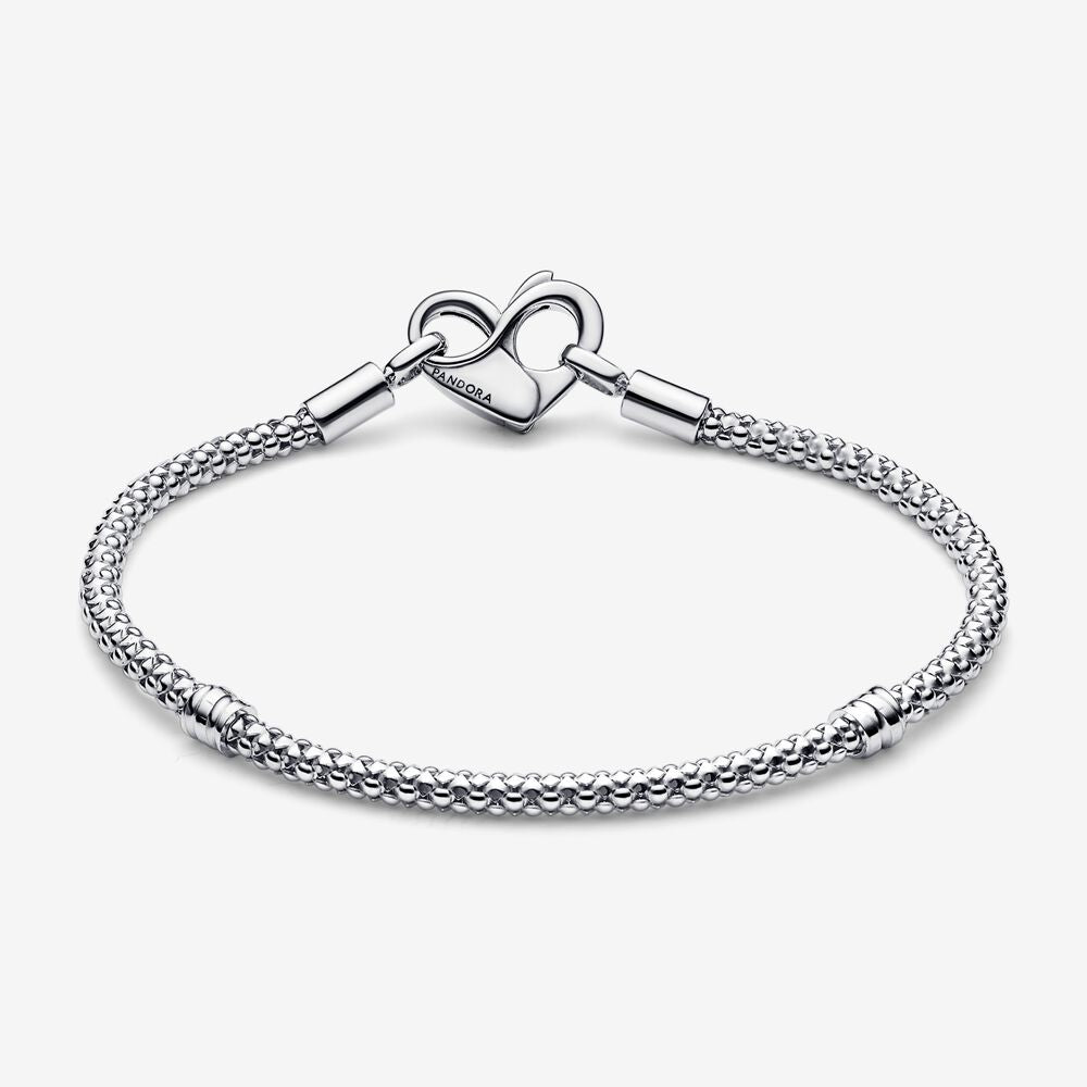 Pandora Geometric Mesh Bracelet with Heart Clasp 592453C00