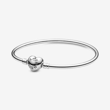 Pandora Moments Rigid Bracelet With Heart Clasp Pandora 596268