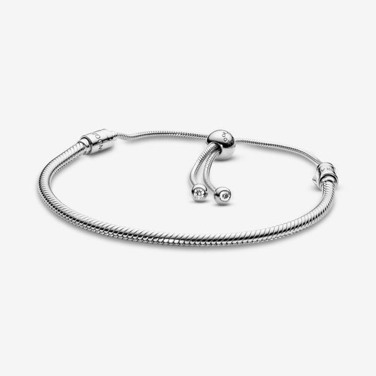 Moments Bracelet With Snake Link and Adjustable Closure Pandora 599652c01