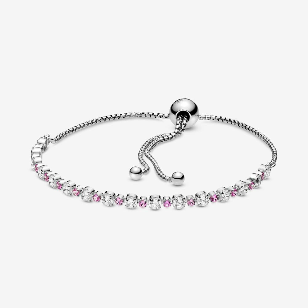 Pandora Pink and White Sparkling Elegance Bracelet 599377c02